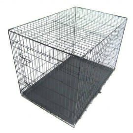 Pet Kennel Cat Dog Folding Steel Crate Animal Playpen Wire Metal