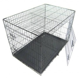 Pet Kennel Cat Dog Folding Steel Crate Animal Playpen Wire Metal