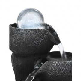 8inch Relaxation Desktop Waterfall Fountain with LED Ball