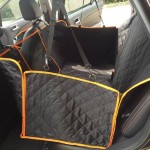 100% Waterproof Dog Car Seat Covers with Mesh Visual Window for Cars Trucks SUV