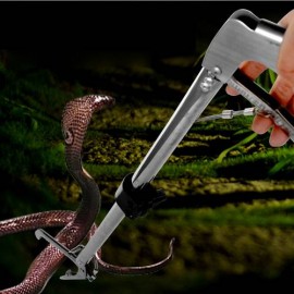 120cm Snake Feeding Use Foldable Stainless Steel Snake Clamp Snake Catcher