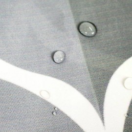 Waterproof Polyester Fabric Water Drop Pattern Shower Curtain 200 x 200cm