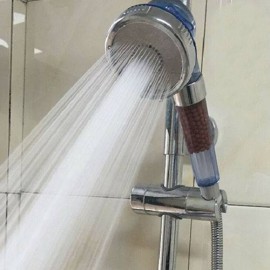 Shower Head Adjustable Water Saving Bathroom DE