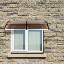 HT-200 x 100 Household Application Door Window Rain Cover Eaves Black Holder
