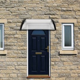 HT-100 x 100 Household Application Door Window Rain Cover Eaves Black Holder