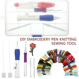 Embroidery Starter Tool Kit Cross Stitch Kits DIY Hand Craft Stitch 50 Color