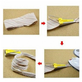 60Pcs Fabric Bias Binding Tape Maker Kit Binder Foot For Sewing + Quilting Tool