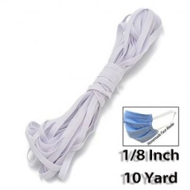 10 Yards Length Braided mask Elastic Band Cord Knit Band Sewing 1/8 inch
